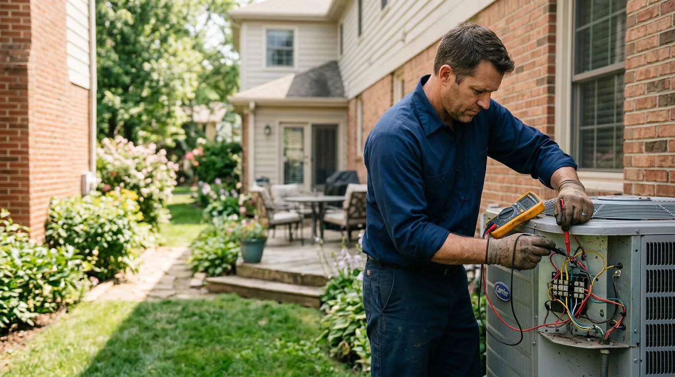 HVAC technician working near Holland, KY